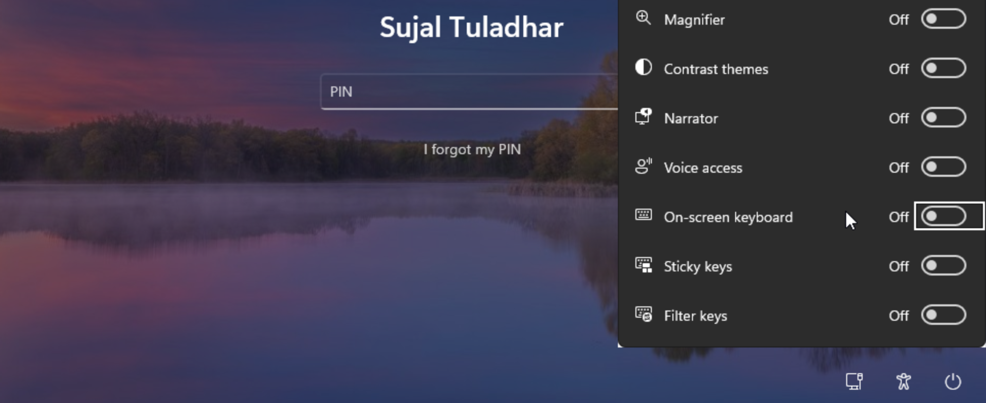 Accessibility Menu