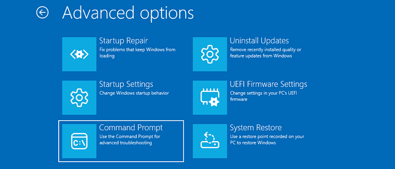Choose Command Prompt